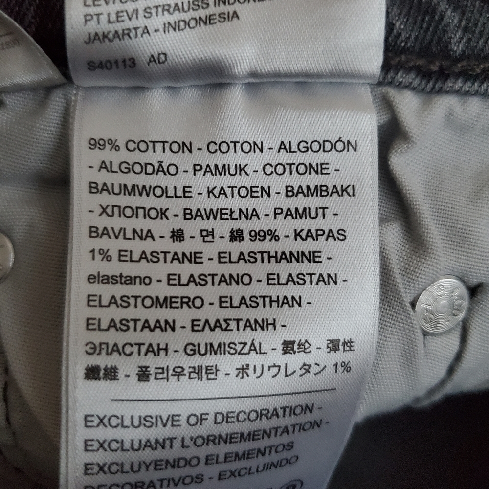 Levi's 501 High Rise Gray Jeans - Picture 8 of 8